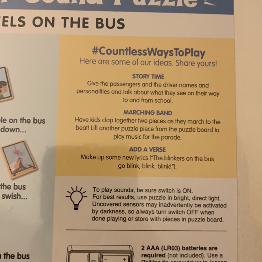 NEW Melissa and Doug see and hear sound puzzle The Wheels On The Bus - Picture 3 of 5